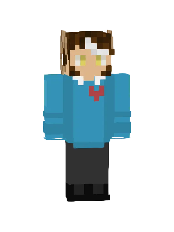 skin Kot w błękitnej bluzie