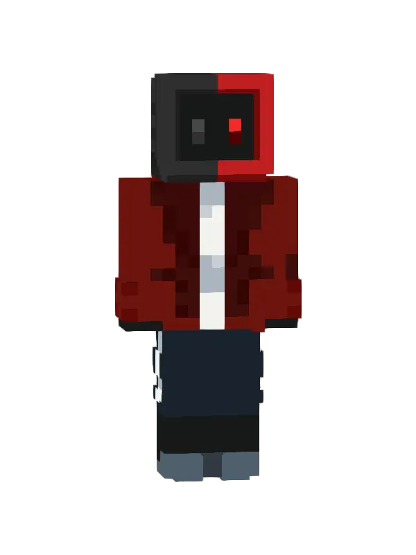 skin Czarno-czerwony Mechanik