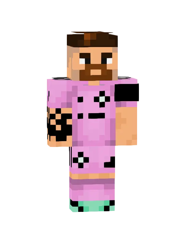 skin Różowy Kąpielowy Wojownik