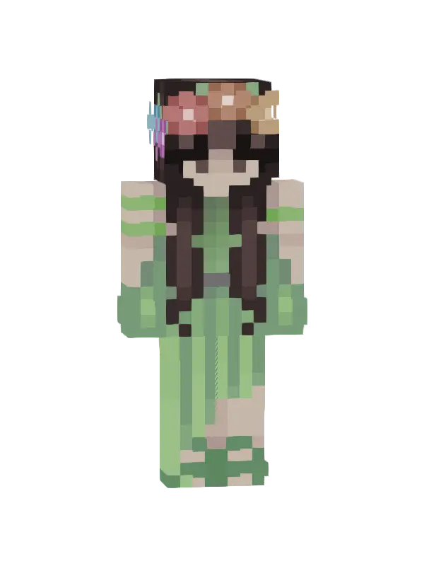 skin Zielona Kwiatowa Wróżka