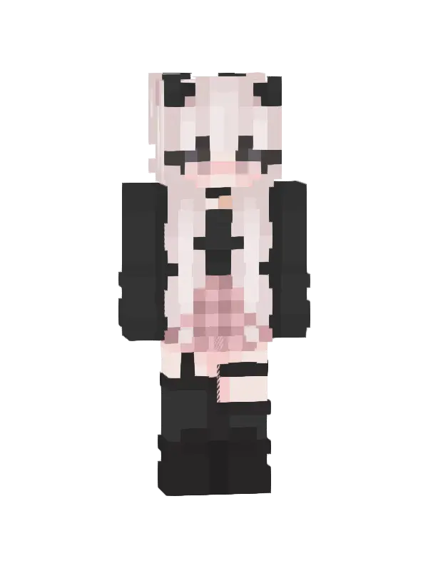 skin Panda Mikołajka