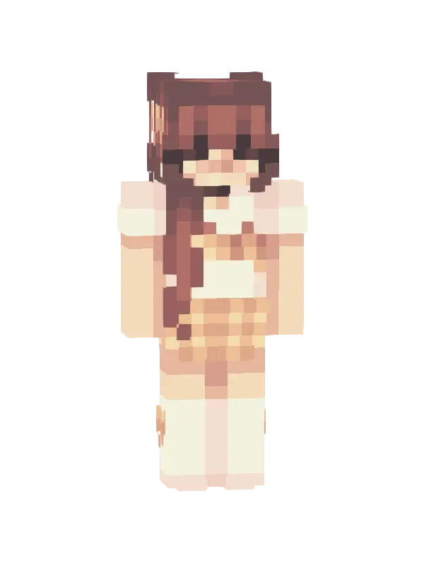 skin Słodka dziewczyna z ukłonem