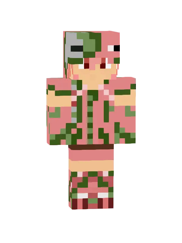 skin Kamuflażowa Wojenna Róża