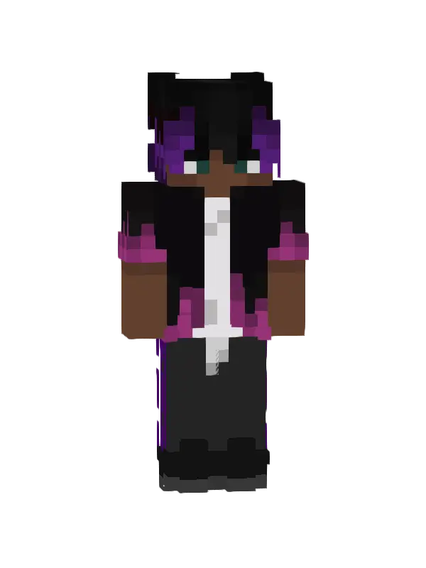 skin Mroczny Wojownik z Fioletowym Akcentem