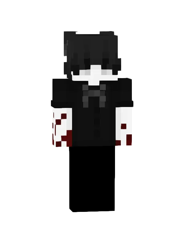 skin Czarny wykonawca z krwią