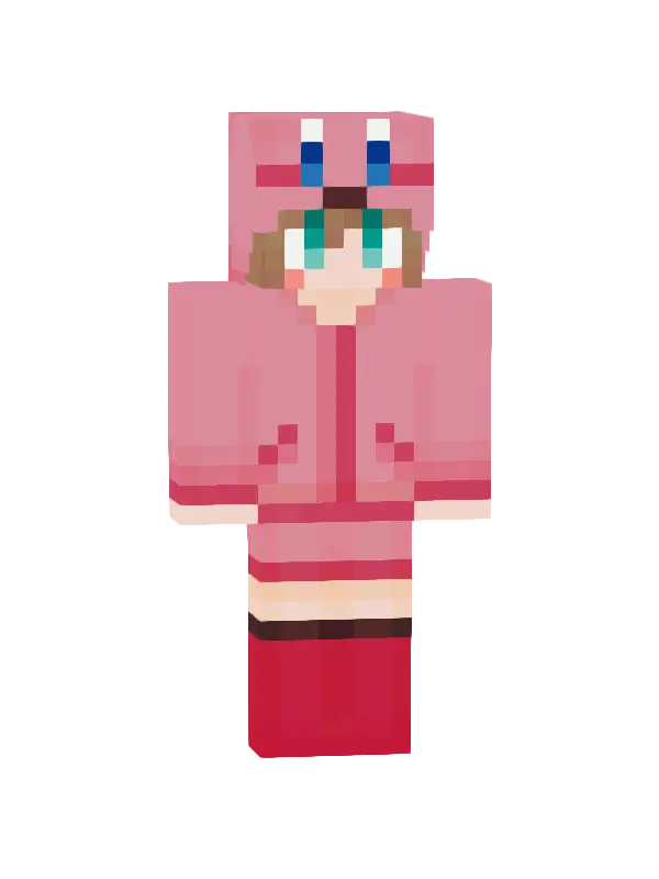 skin Różowy Krewetkowy Kostium