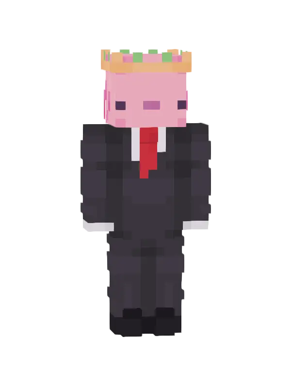 skin Król Świnek w Garniturze