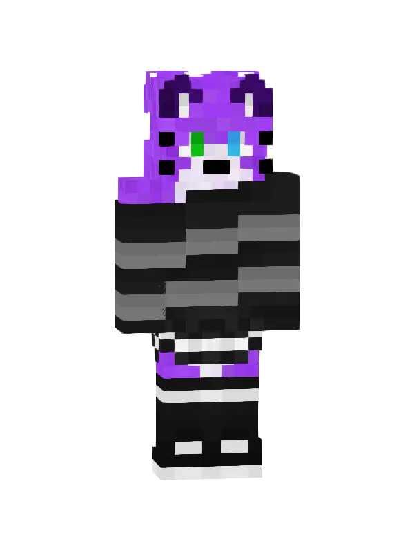 skin Fioletowy Tygrys w Stripes