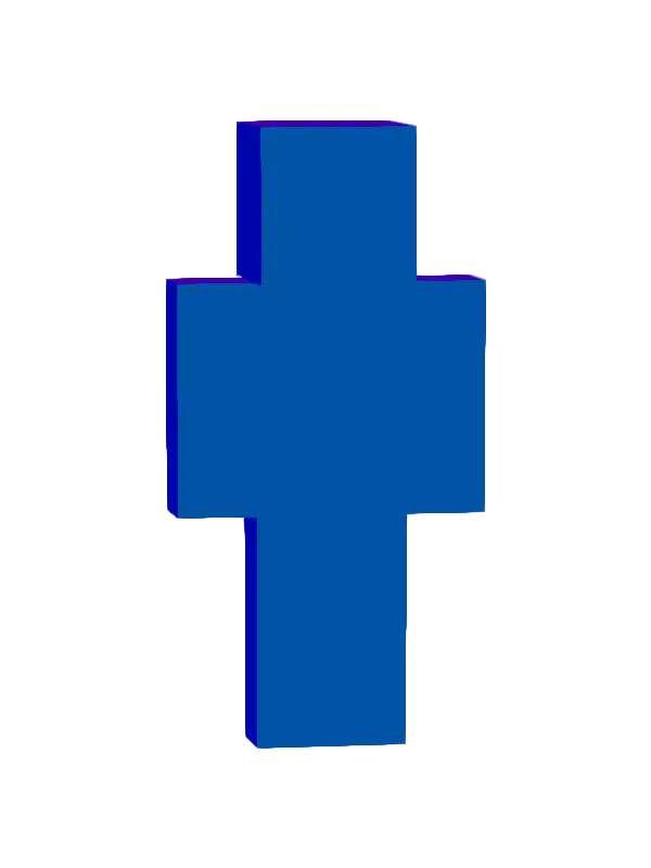 skin Niebieski Krzyżyk