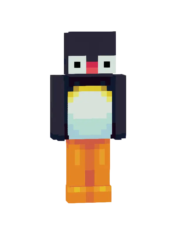 skin Pingwinek na lodzie
