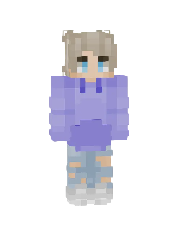 skin Fioletowy Zimowy Styl