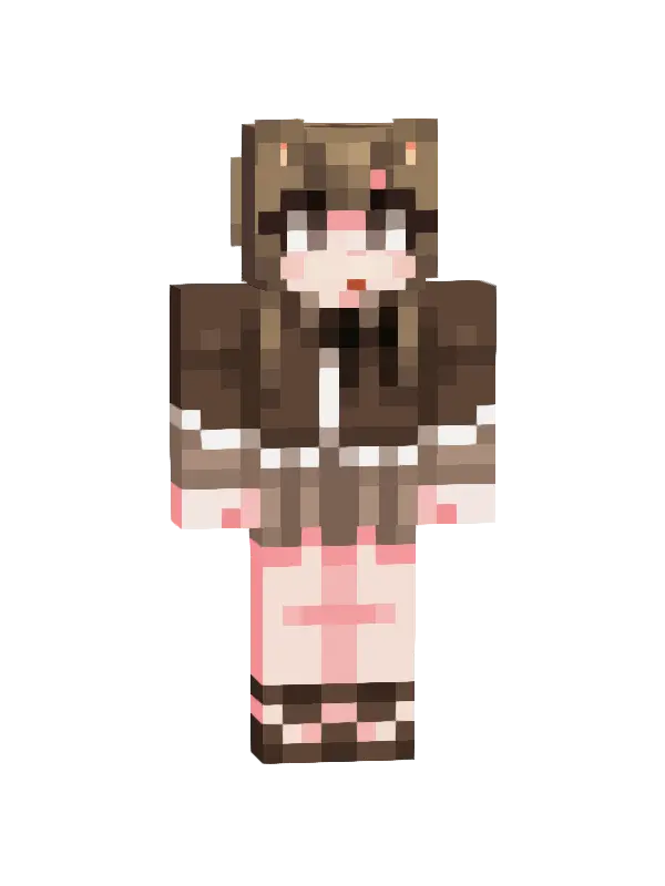 skin Kociak w kawowej skórze